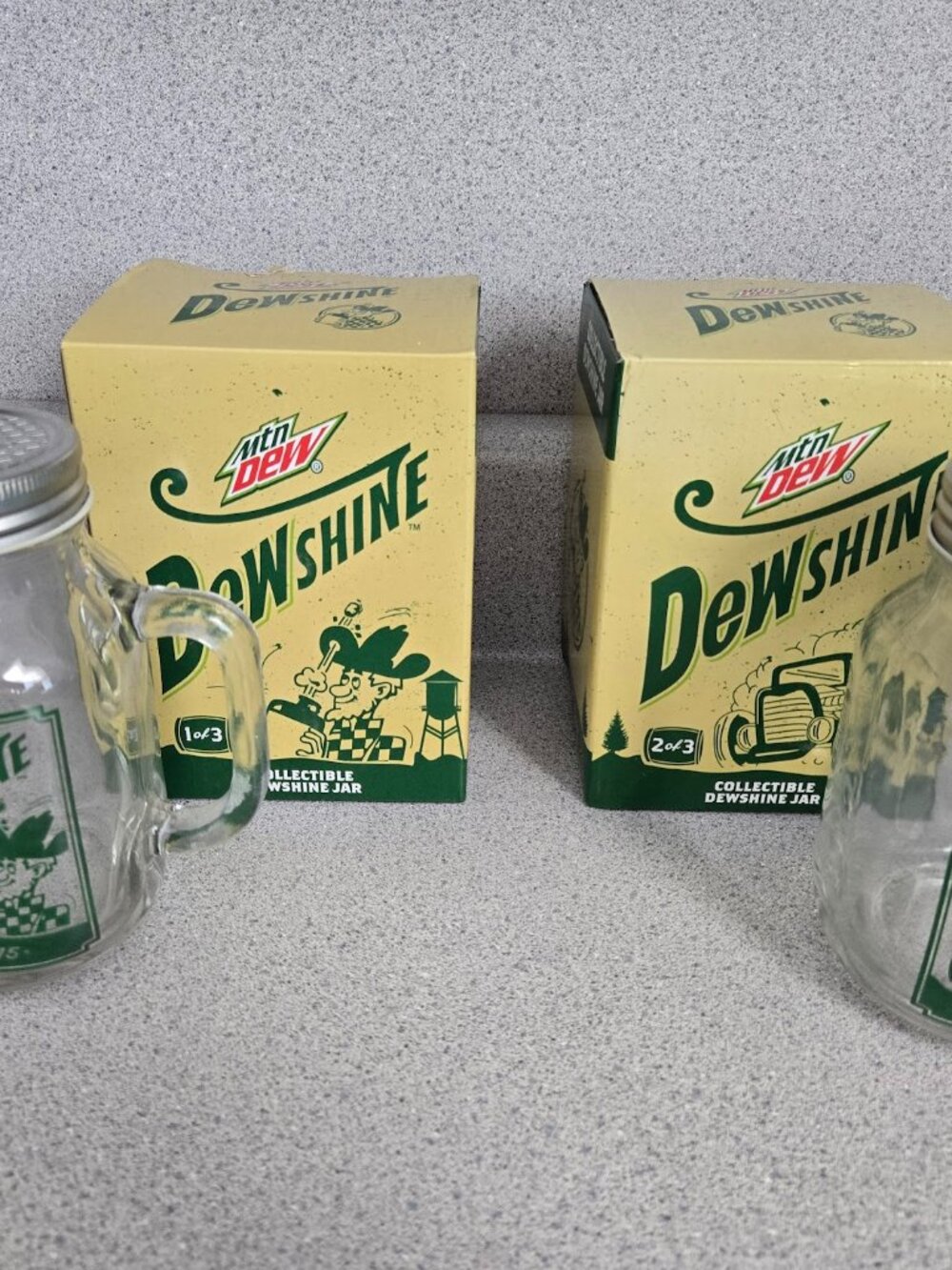 Mountain Dew Collectible Dewshine Jars 2015 Circle K Exclusive (Jar 1 & 2)